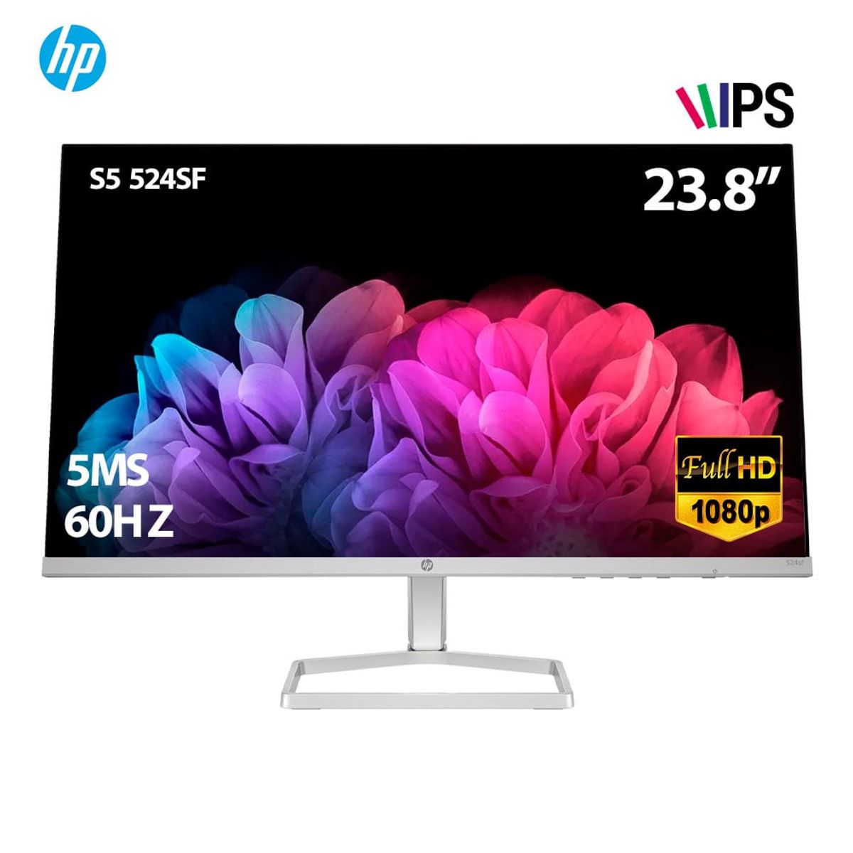 HP - Monitor HP Serie 5 524sf de 23.8" FHD, Negro (94C17AA)