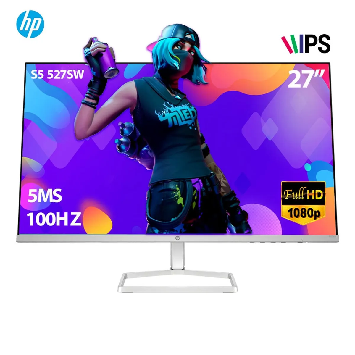 HP - Monitor HP Serie 5 527sw 27" FHD, IPS, 100 Hz, 5ms (94F46AA)