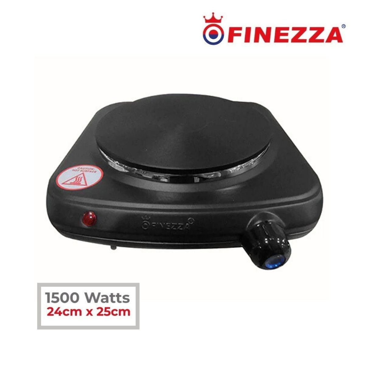 FINEZZA - Cocina Eléctrica Finezza de 1 Hornilla Negra