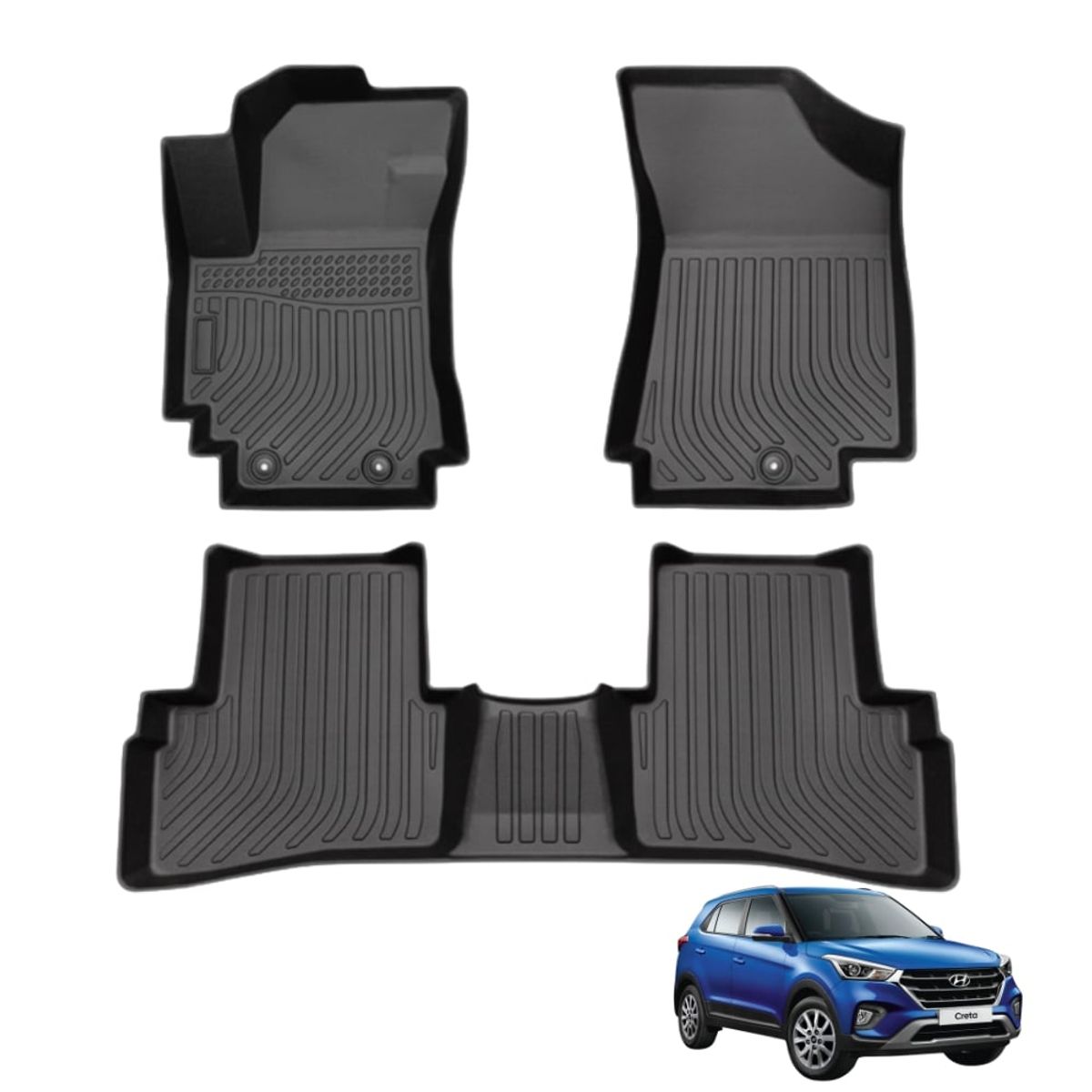 GENERICO - PROTECTOR  PISO 5D TPE HYUNDAI CRETA 2015-2019