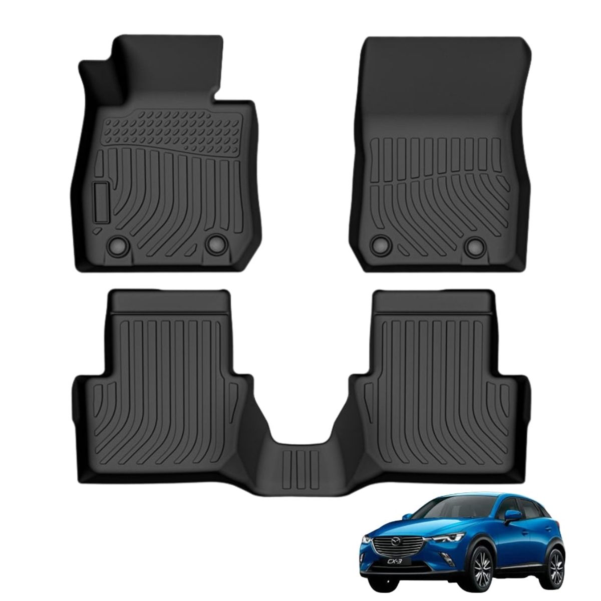 GENERICO - PROTECTOR  PISO 5D TPE  MAZDA CX-3 2016-2022