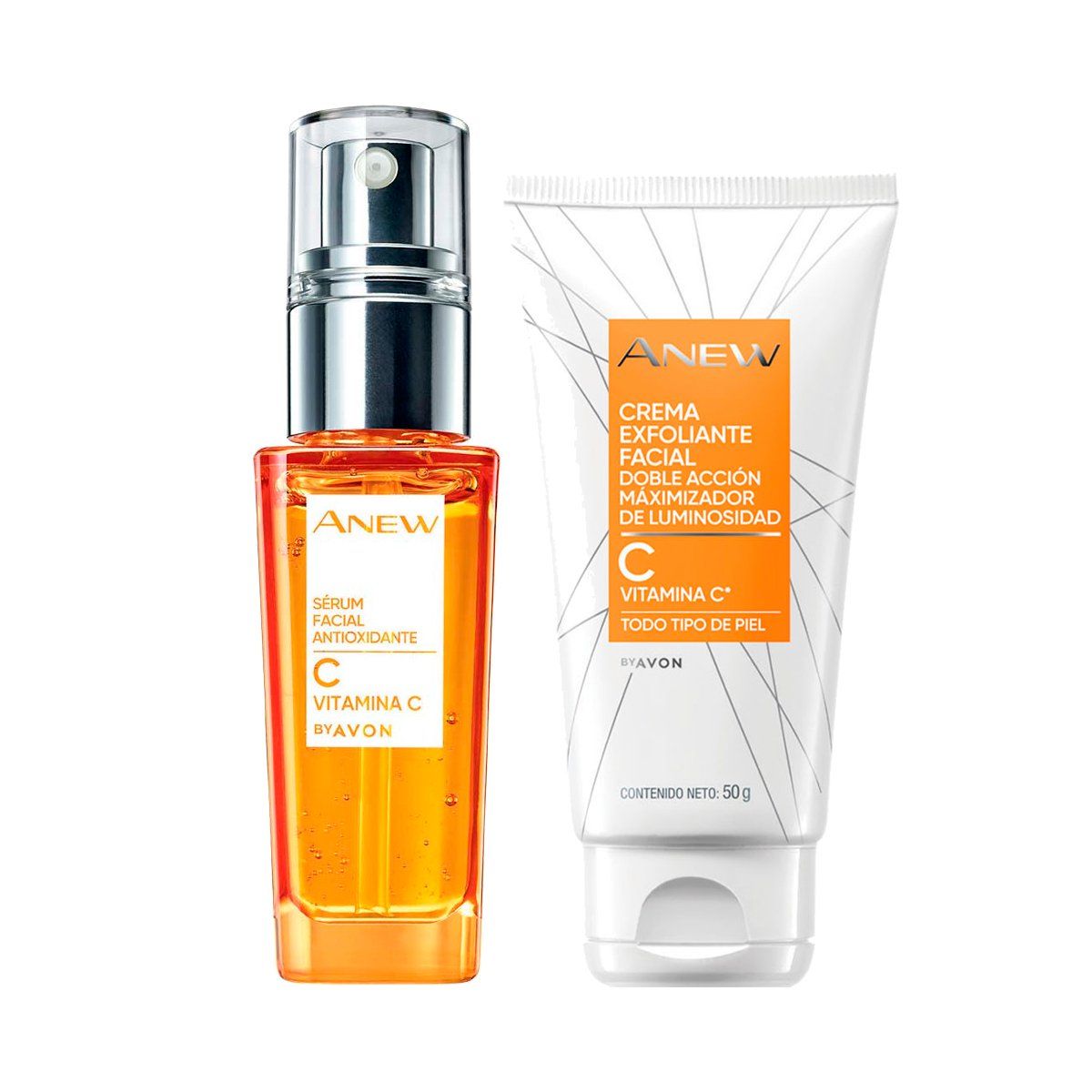 AVON - Serum Facial Concentrado Antioxidante con Exfolainte Vitamina C Anew