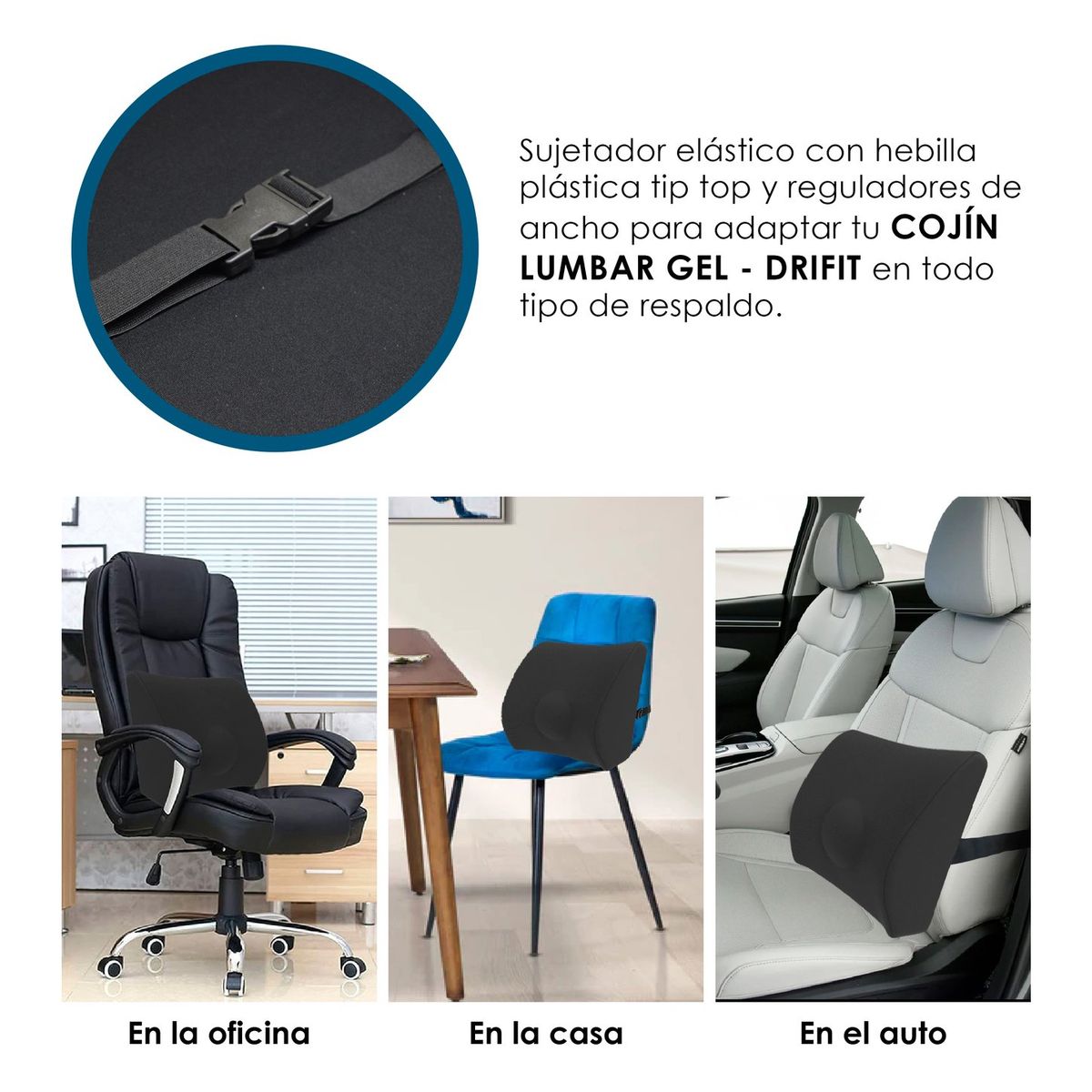 GENERICO - COJIN LUMBAR  VISCOGEL MEMORY FAOM