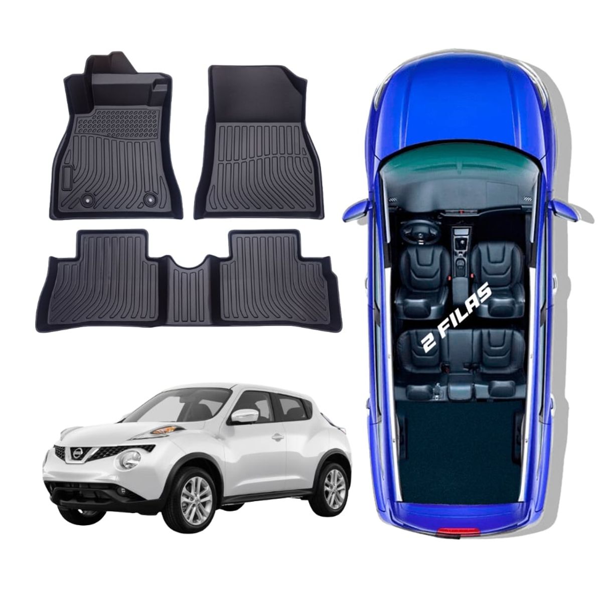 GENERICO - PROTECTOR  PISO 5D TPE NISSAN JUKE 2011-2018