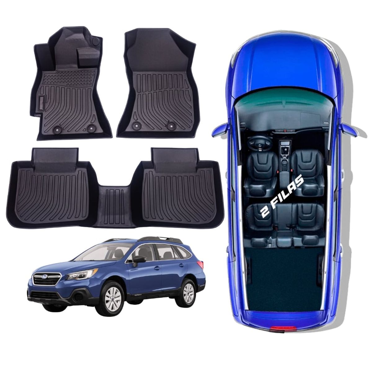 GENERICO - PROTECTOR  PISO 5D TPE SUBARU OUTBACK 2015-2019