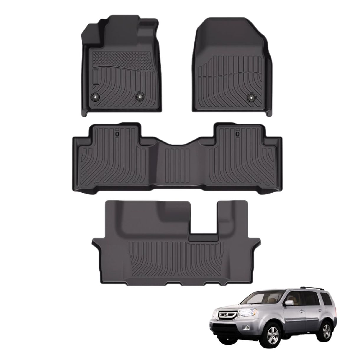 GENERICO - PROTECTOR  PISO 5D TPE HONDA PILOT 2009-2015