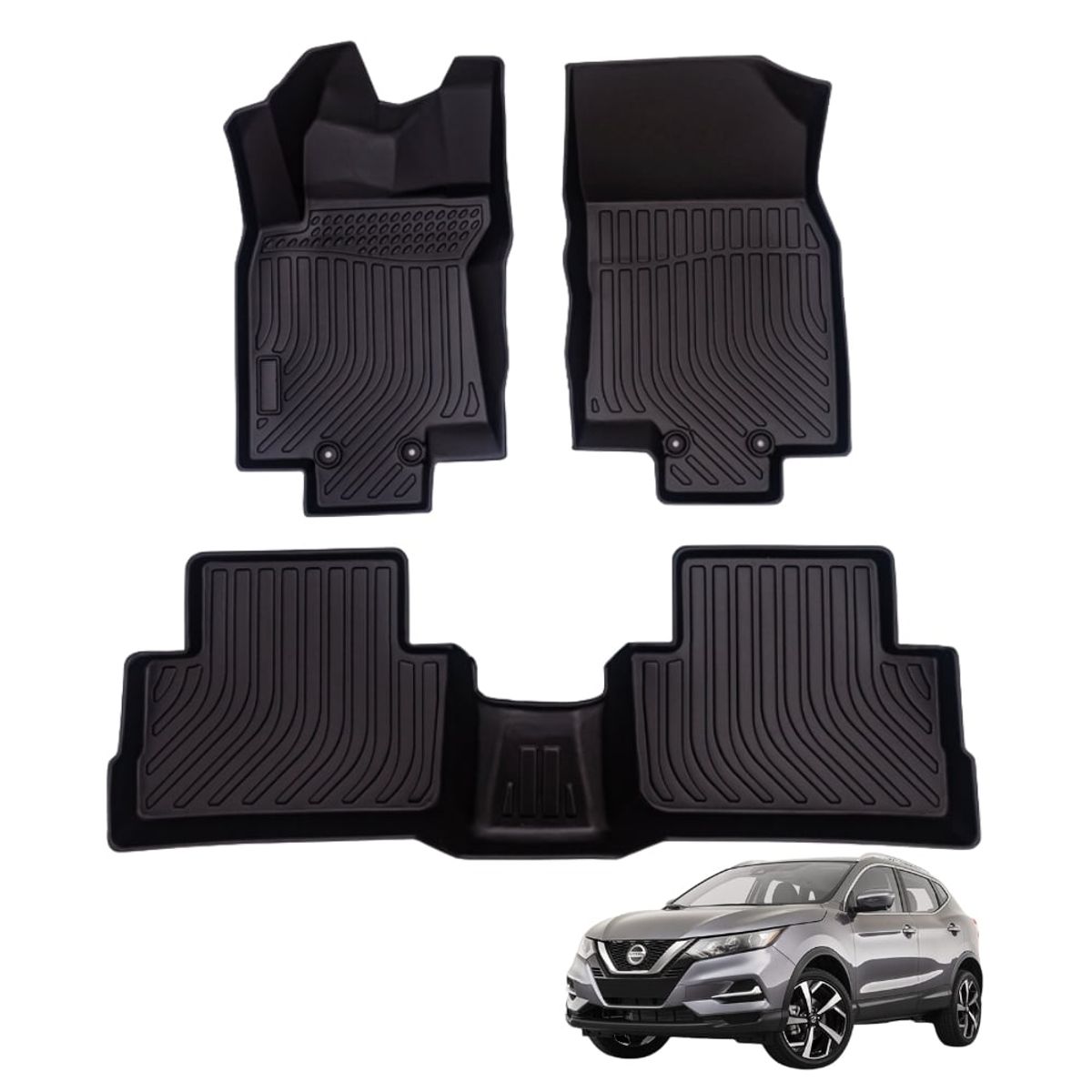 GENERICO - PROTECTOR  PISO 5D TPE NISSAN QASHQAI 2017-2022