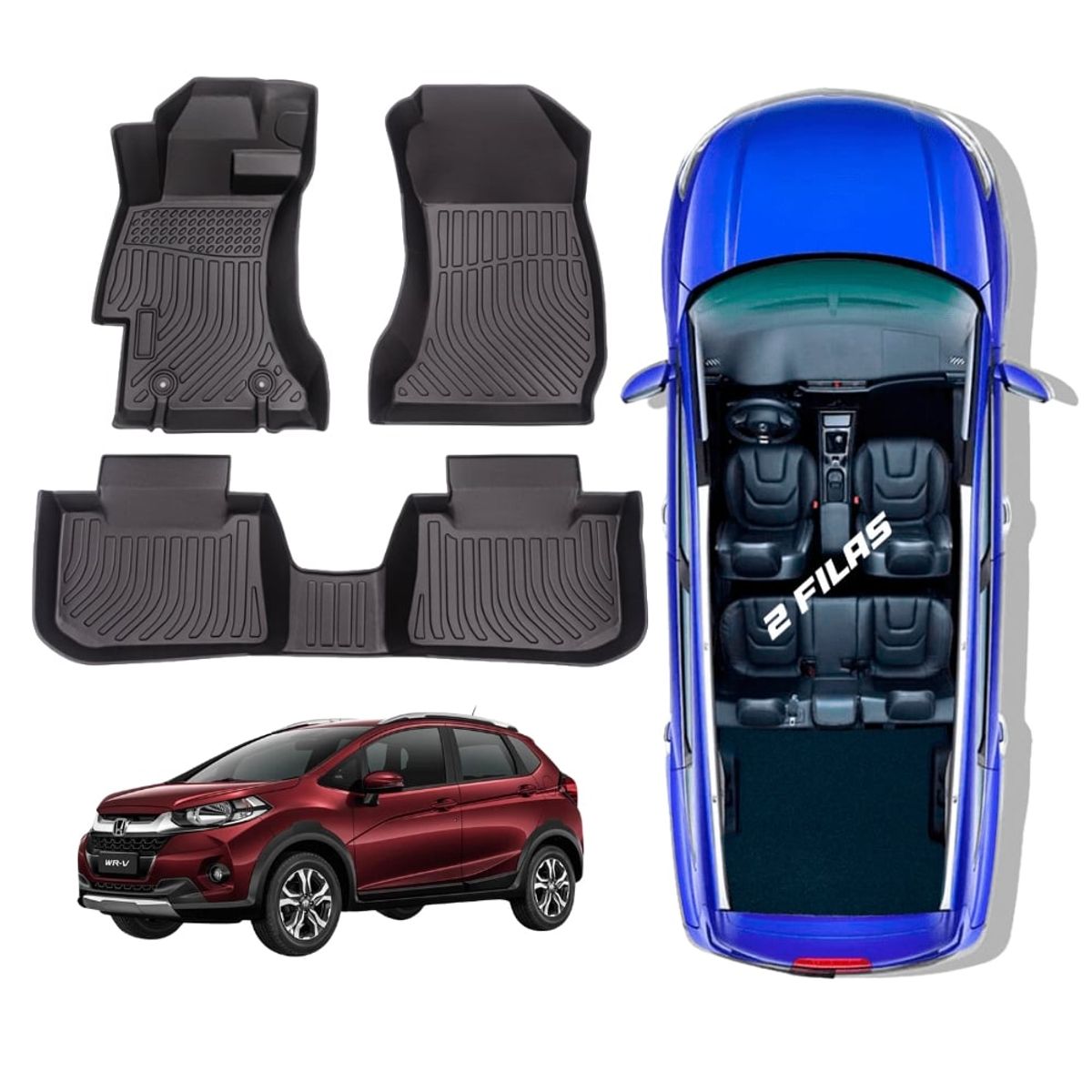 GENERICO - PROTECTOR  PISO 5D TPE HONDA WRX 2015-2021