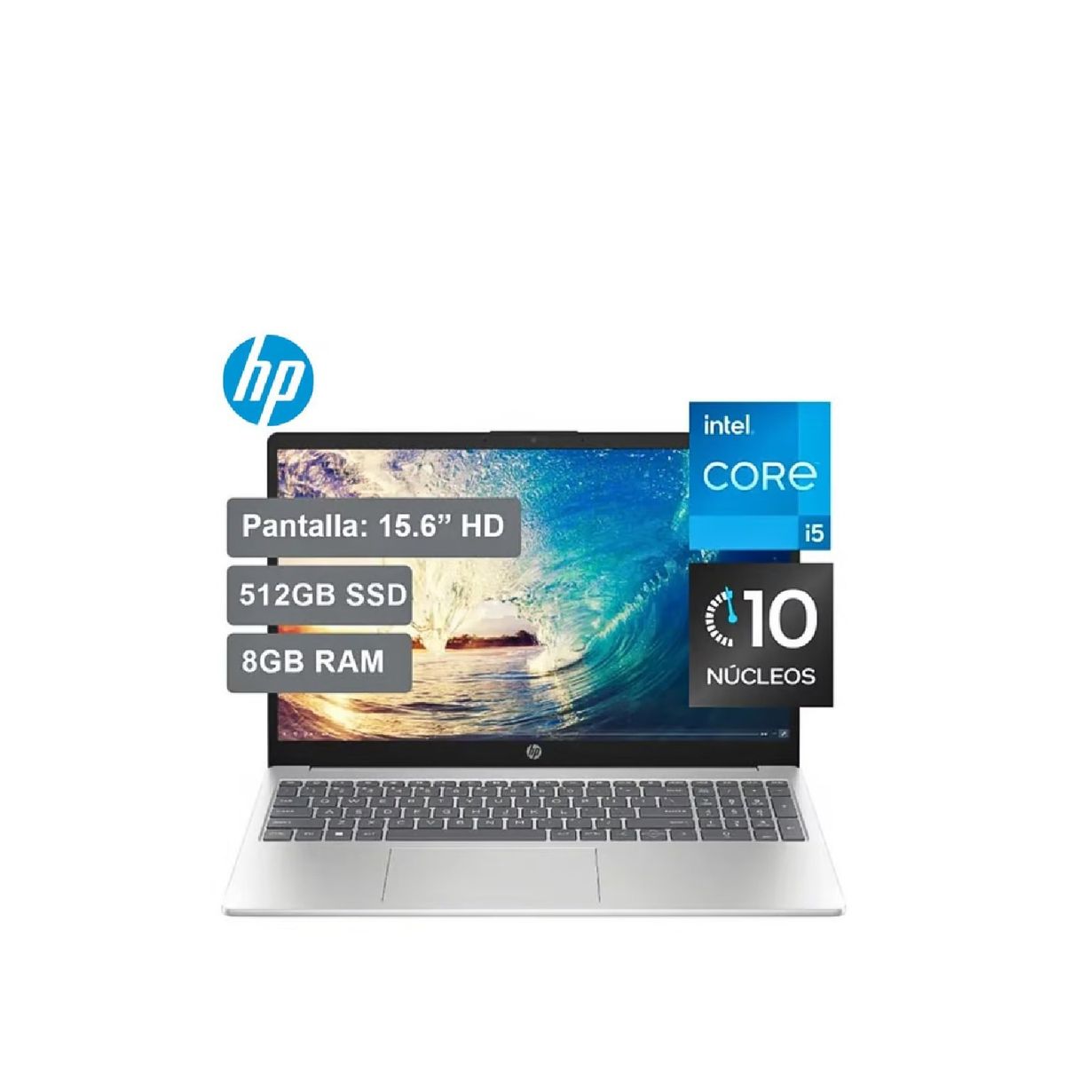 HP - Laptop HP 15-FD0048LA 15.6” HD I5-1235U 8GB 512GB SSD Windows 11 Silver