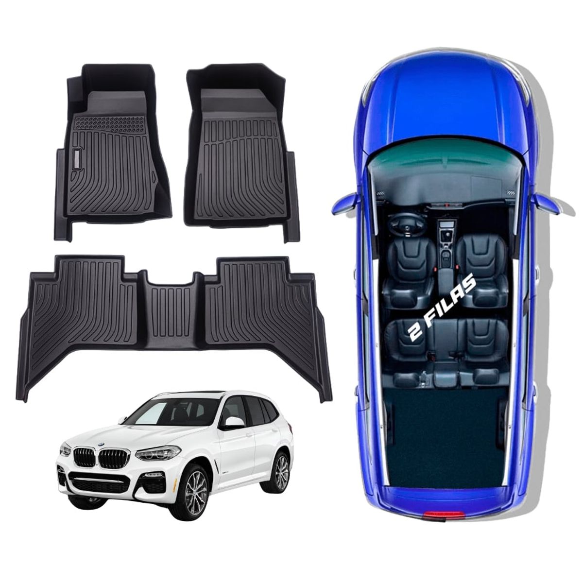 GENERICO - PROTECTOR  PISO 5D TPE BMW X3 2018+