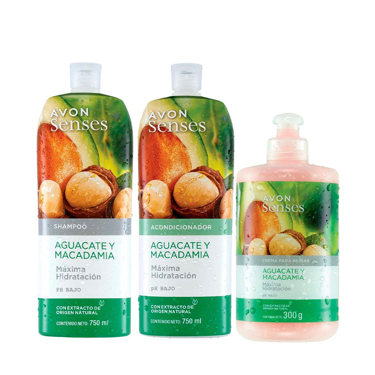 AVON - Rutina Capilar Palta y Macadamia SH + ACC + CPP Avon Senses