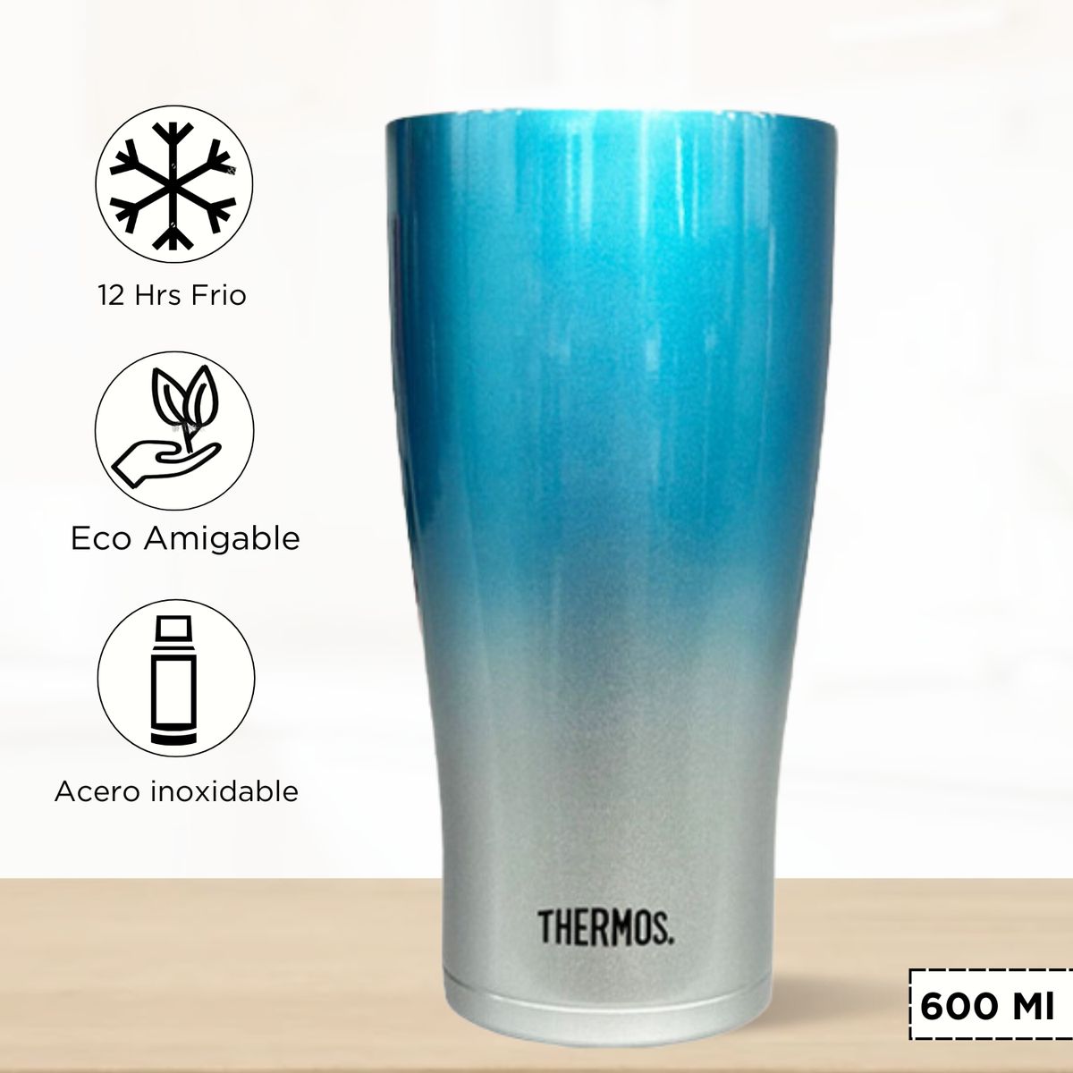 THERMOS - Taza Termica Cool Hot 600 Ml Celeste