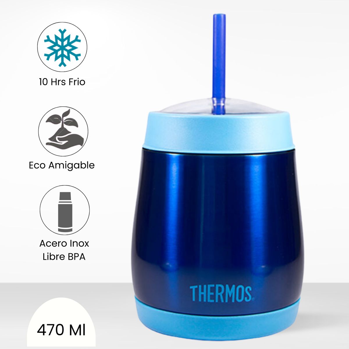 THERMOS - Taza Termica Frape 470 ml Azul