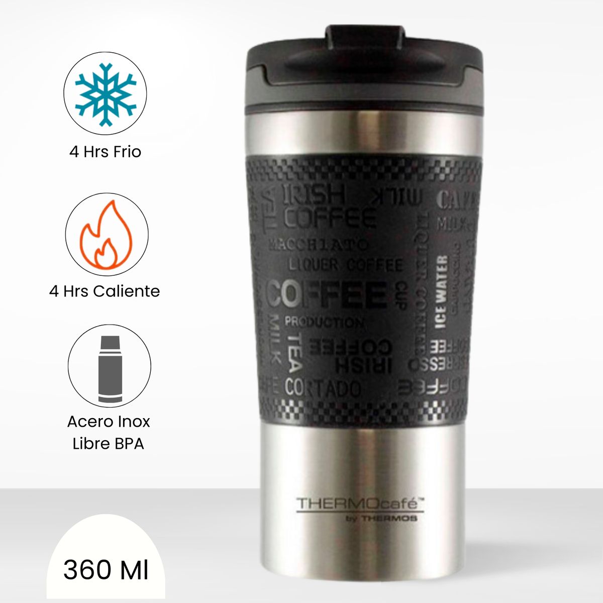 THERMOS - Taza Termica Mug Barista 360 Ml Negro