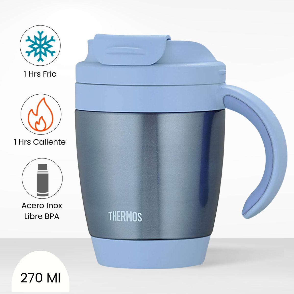 THERMOS - Taza Termica Mug 270 Ml Azul