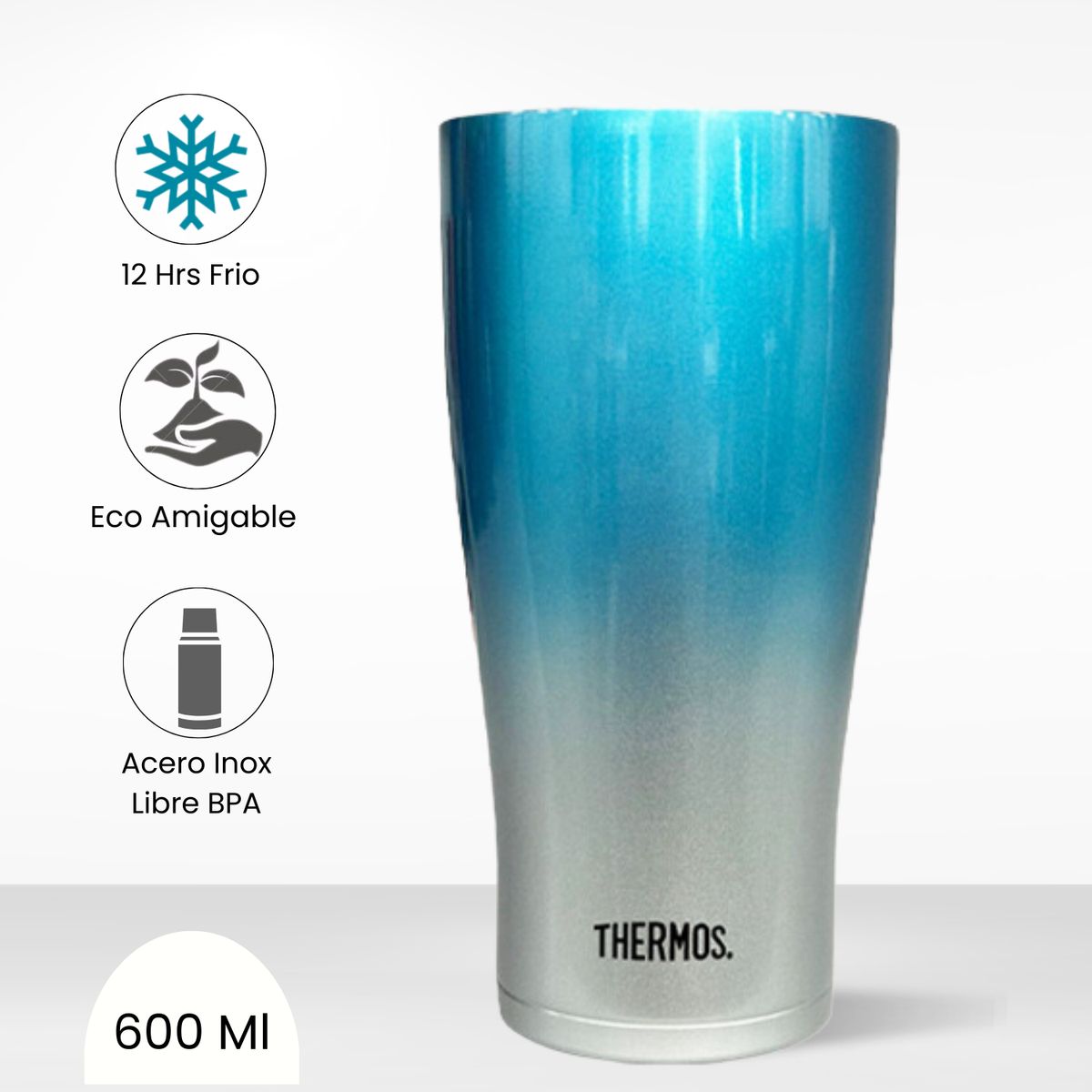 THERMOS - Taza Termica Cool Hot 600 Ml Celeste