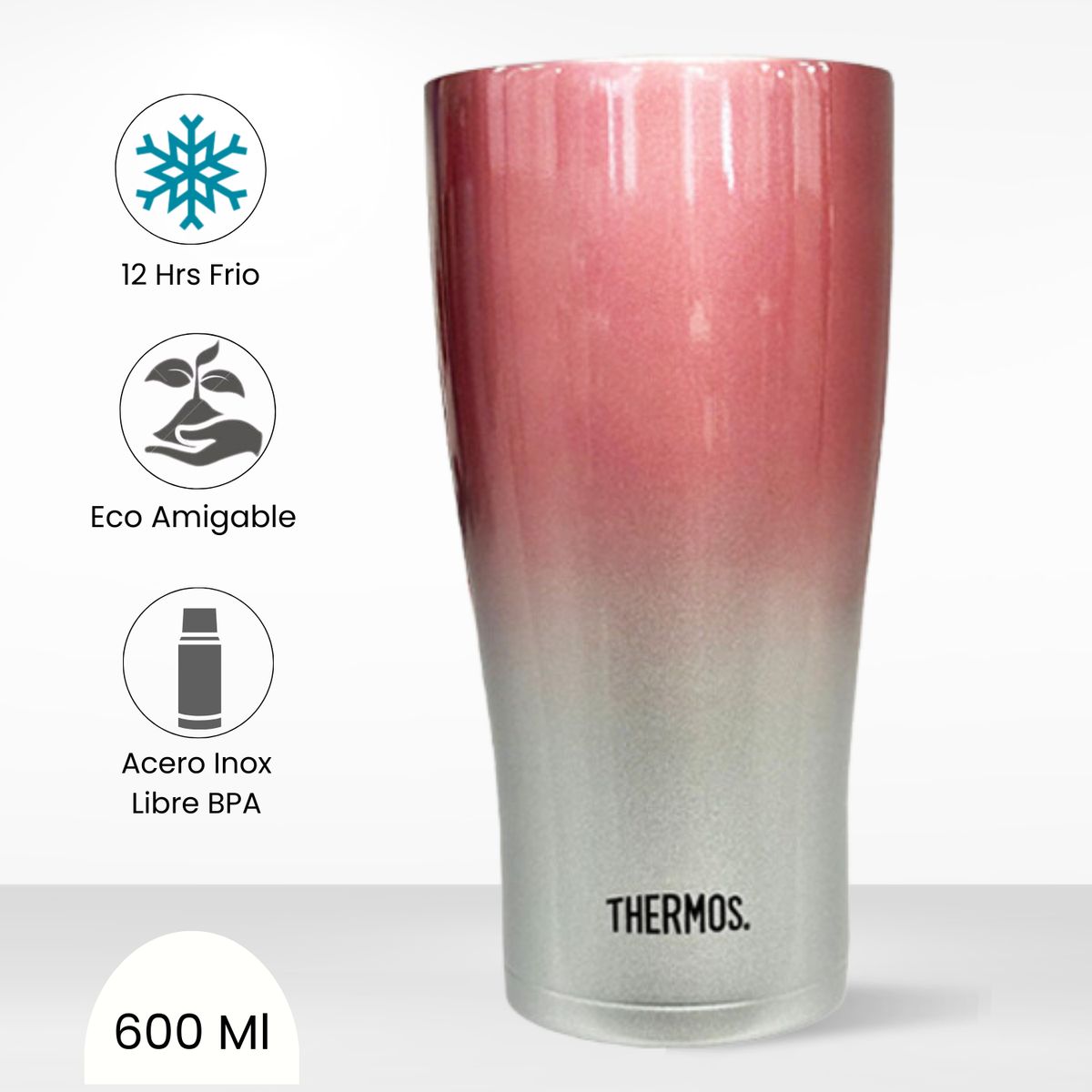 THERMOS - Taza Termica Cool Hot 600 Ml Rosado
