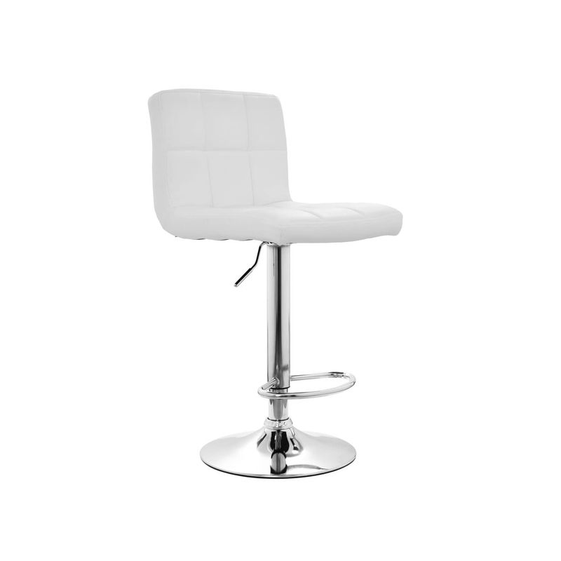 OFIDEAS - Banco Para Bar Nill Sin Brazos Giratorio Blanco Ofideas