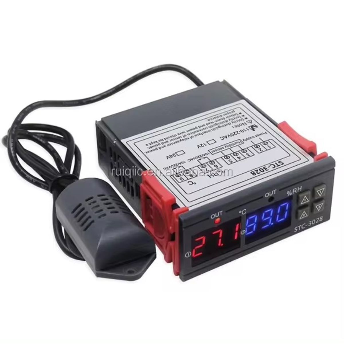 GENERICO - Termostato Higrostato Controlador de Temperatura y humedad STC-3028