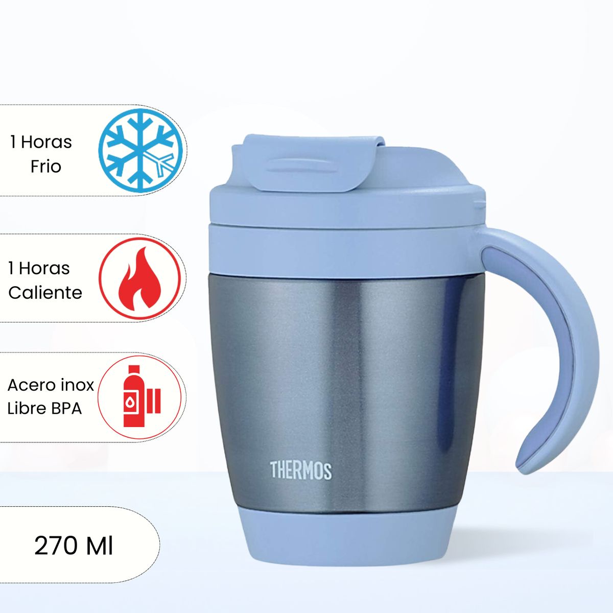THERMOS - Taza Termica Mug 270 Ml Azul