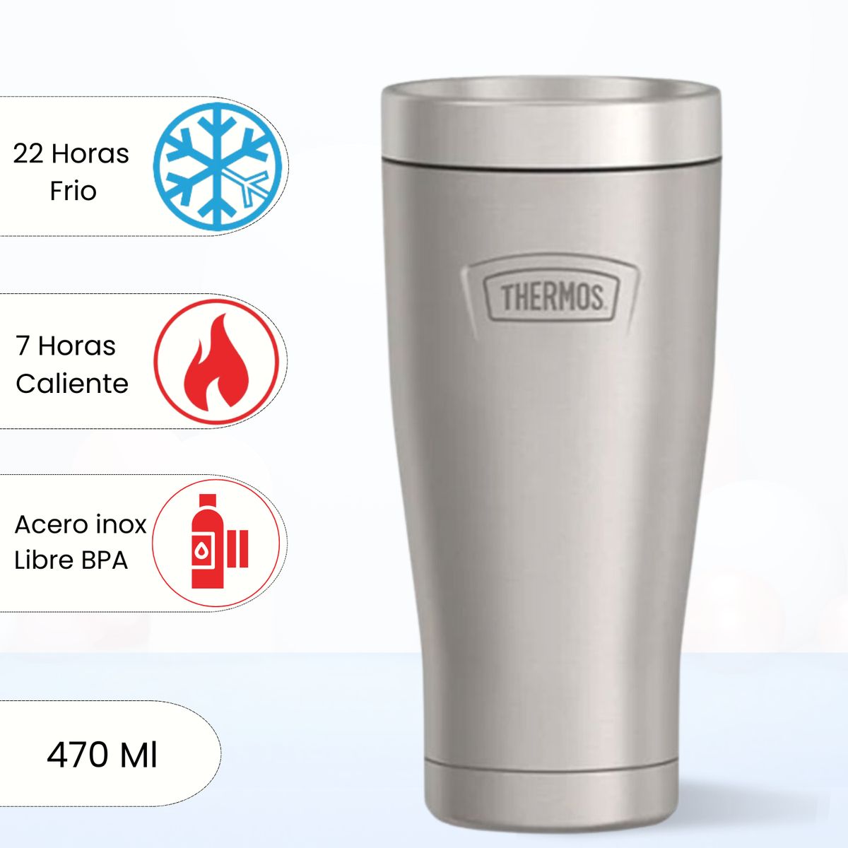 THERMOS - Taza Termica Mug Icon 470 ml Gris