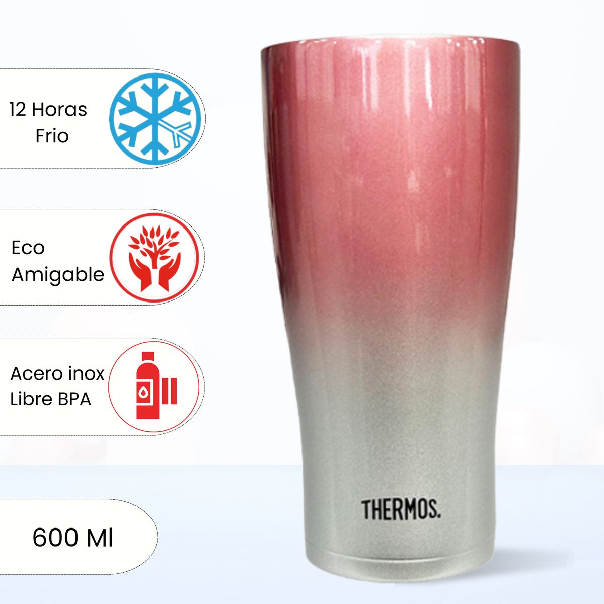 THERMOS - Taza Termica Cool Hot 600 Ml Rosado