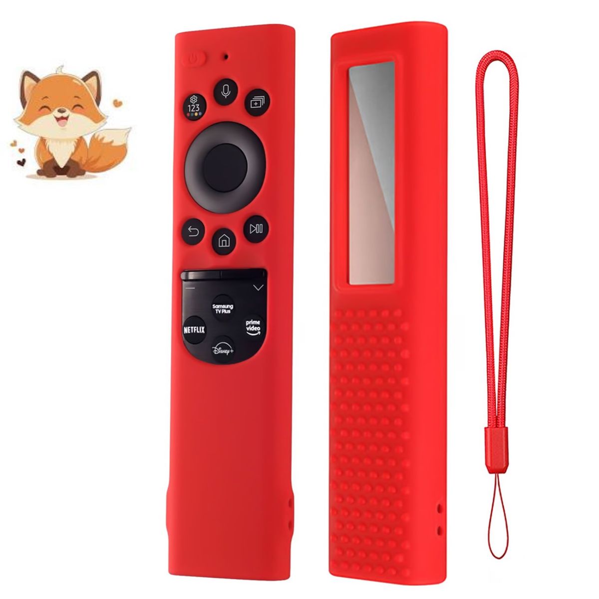 SAMSUNG - Funda Protector De Control Samsung Qled Solar 2021- 2022 – Rojo