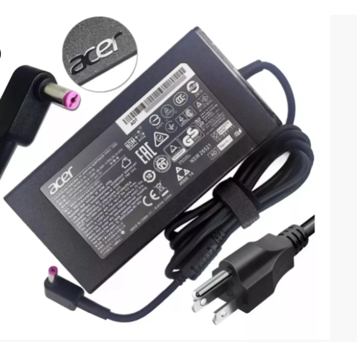 ACER - Cargador Para Acer Nitro 5 Gaming An515-52 19v 7.1a 135w