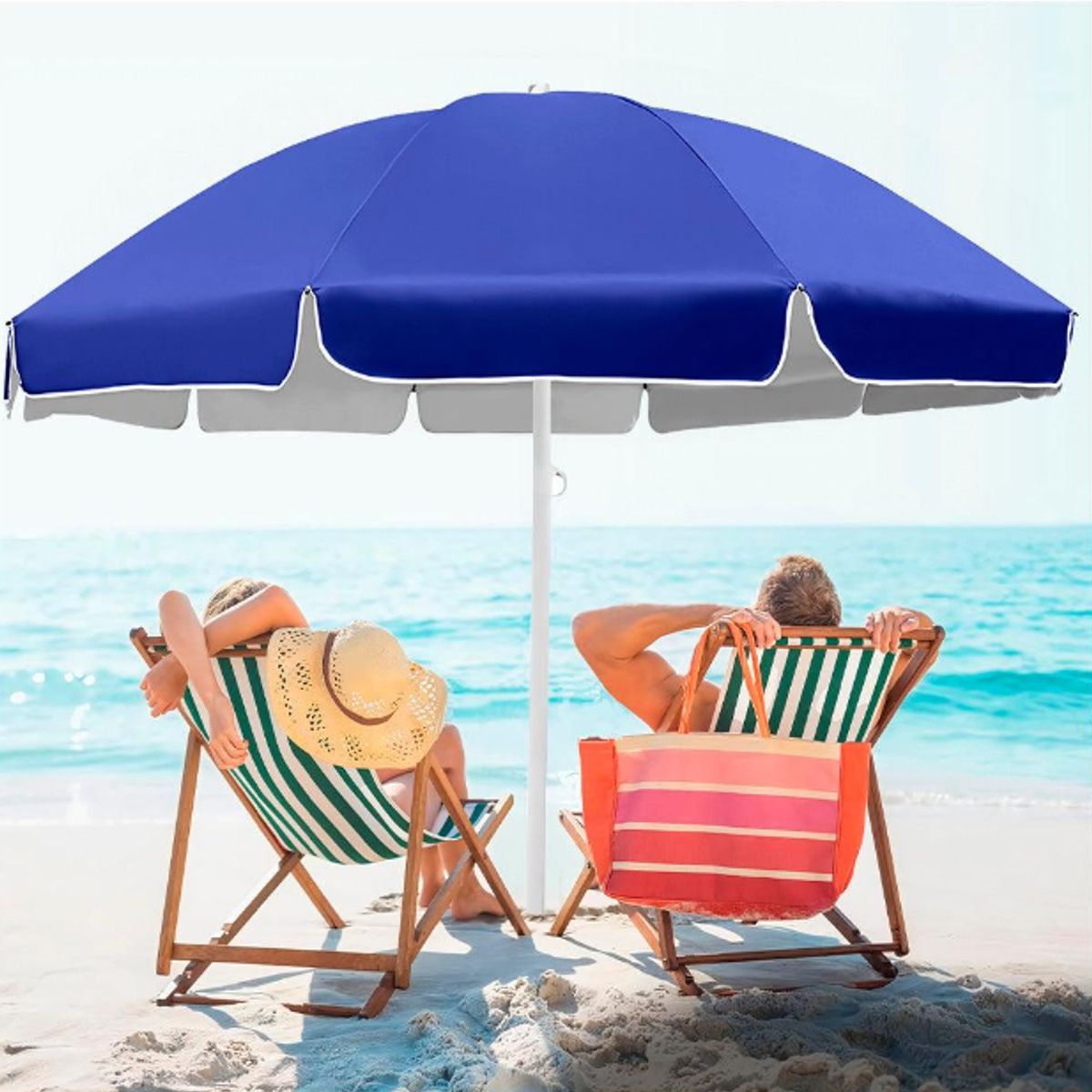 GENERICO - Sombrilla de Playa Grande - Modelo Al Azar