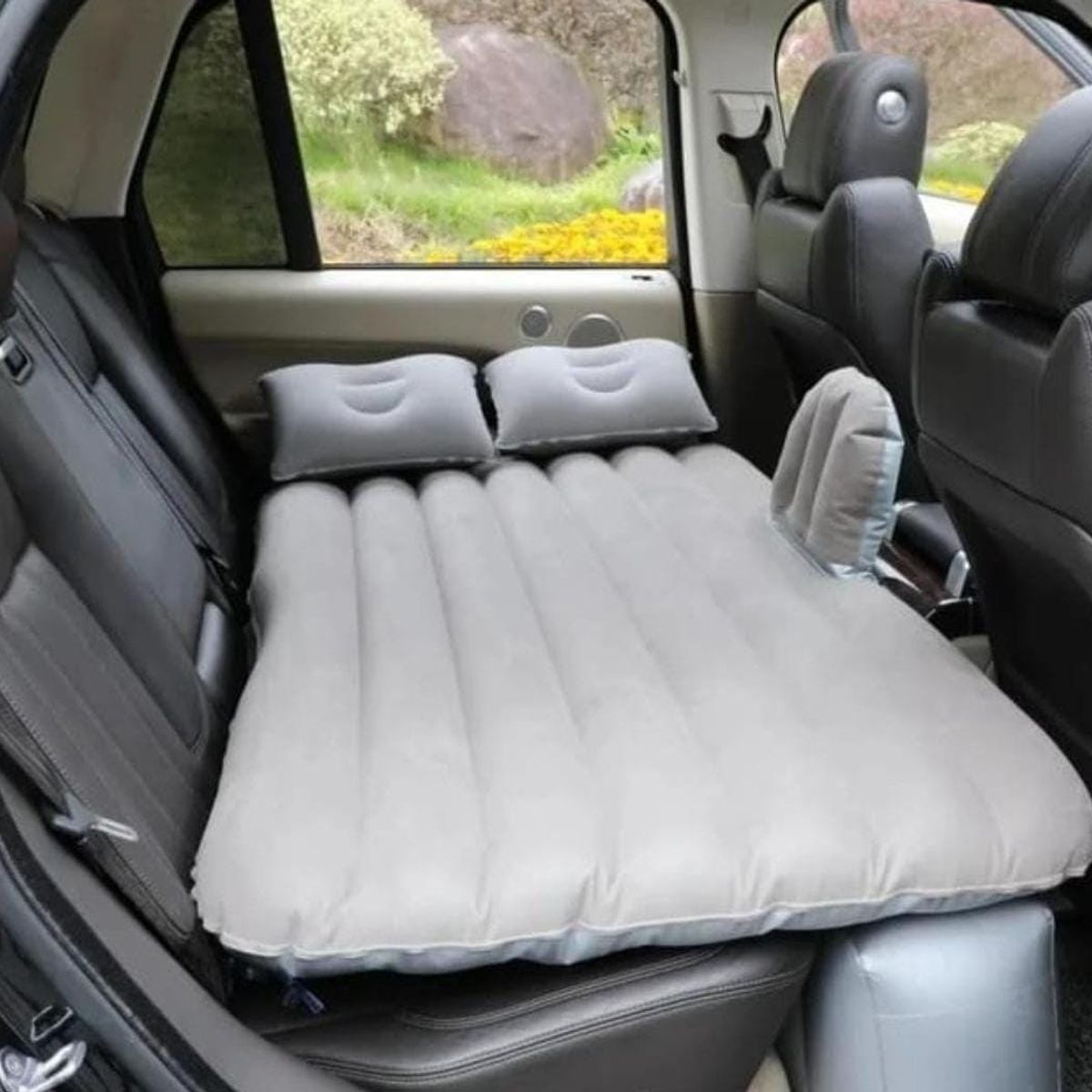 GENERICO - COLCHON INFLABLE PARA AUTO GRIS