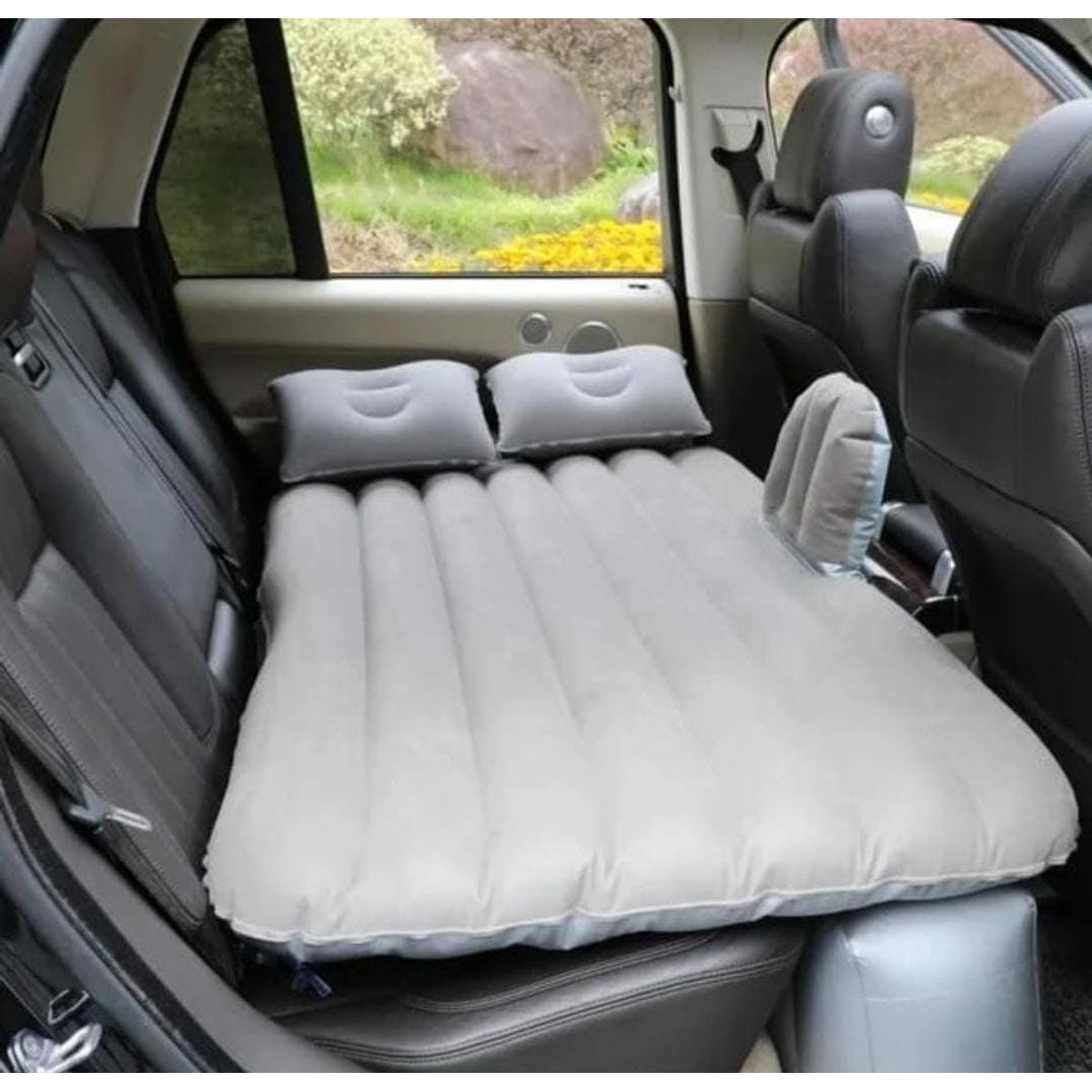 GENERICO - COLCHON INFLABLE PARA AUTO GRIS