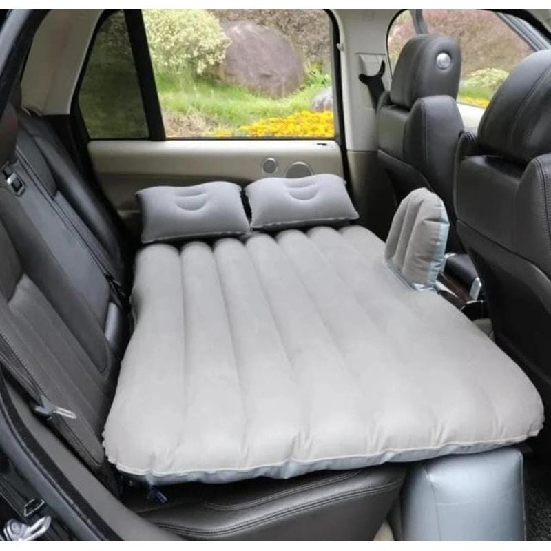 GENERICO - COLCHON INFLABLE PARA AUTO GRIS