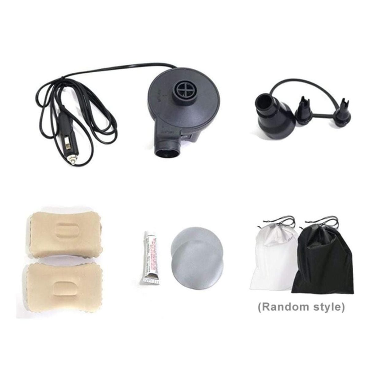 GENERICO - COLCHON INFLABLE PARA AUTO NEGRO