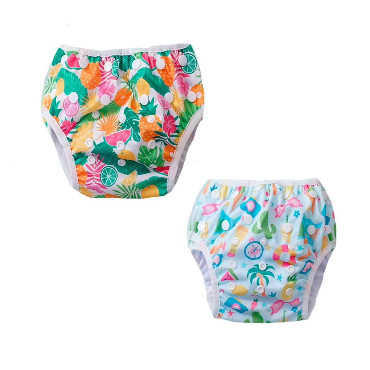 GENERICO - Pañal de Natación Piscina Happy Flute Unitalla Pack x 2 Unid