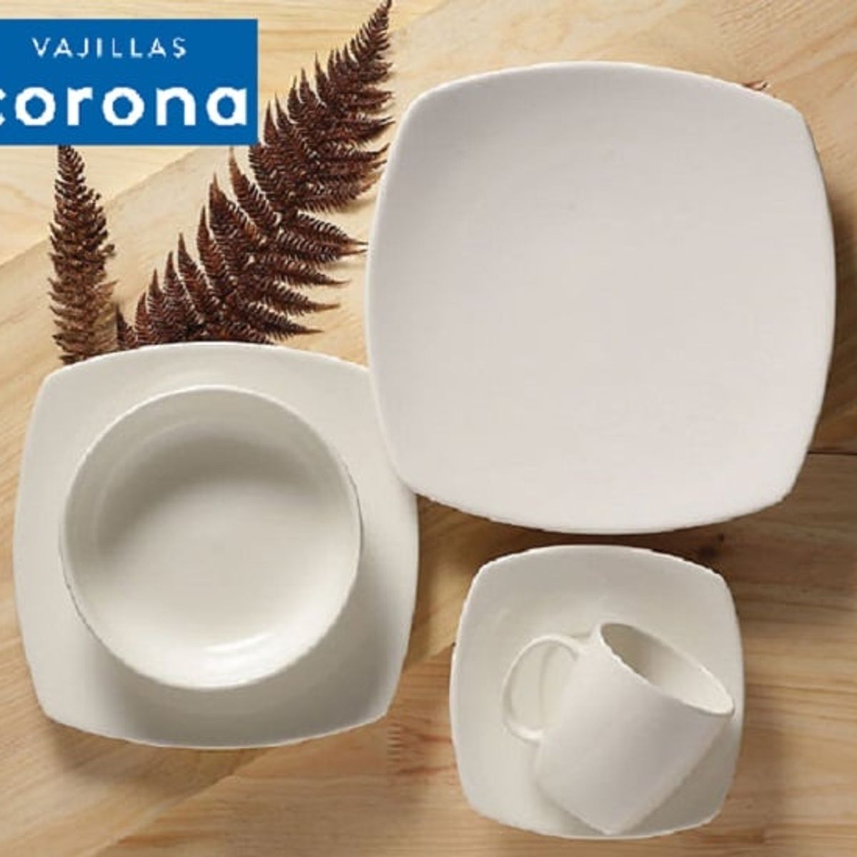 CORONA - Juego de Vajilla 16 Piezas CORONA -oslo