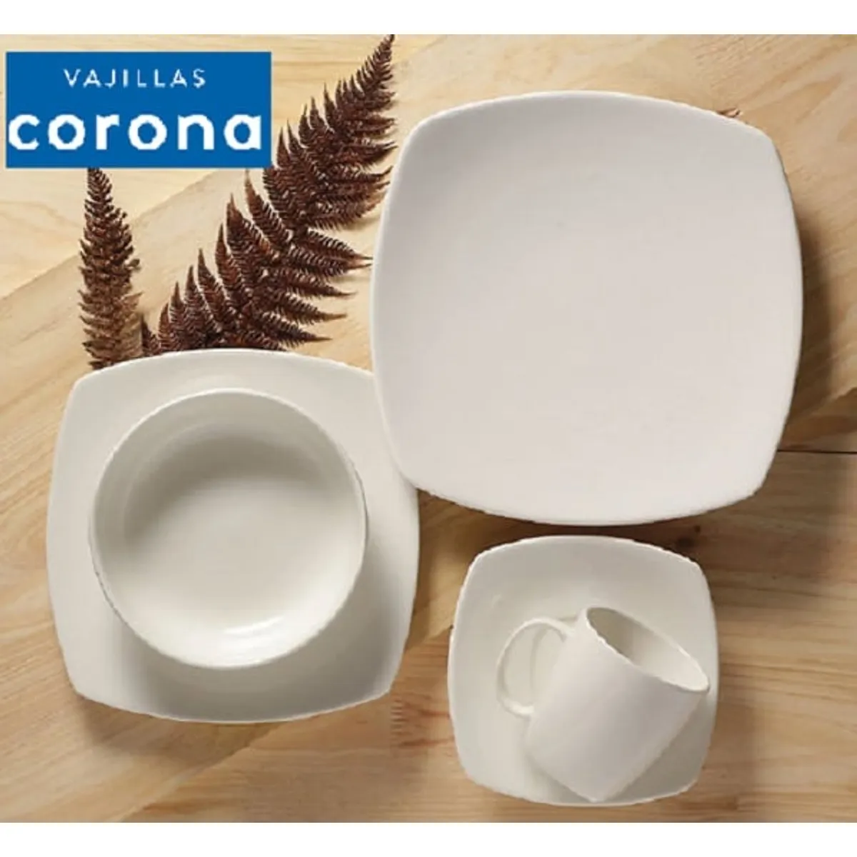 CORONA - Juego de Vajilla 16 Piezas CORONA -oslo