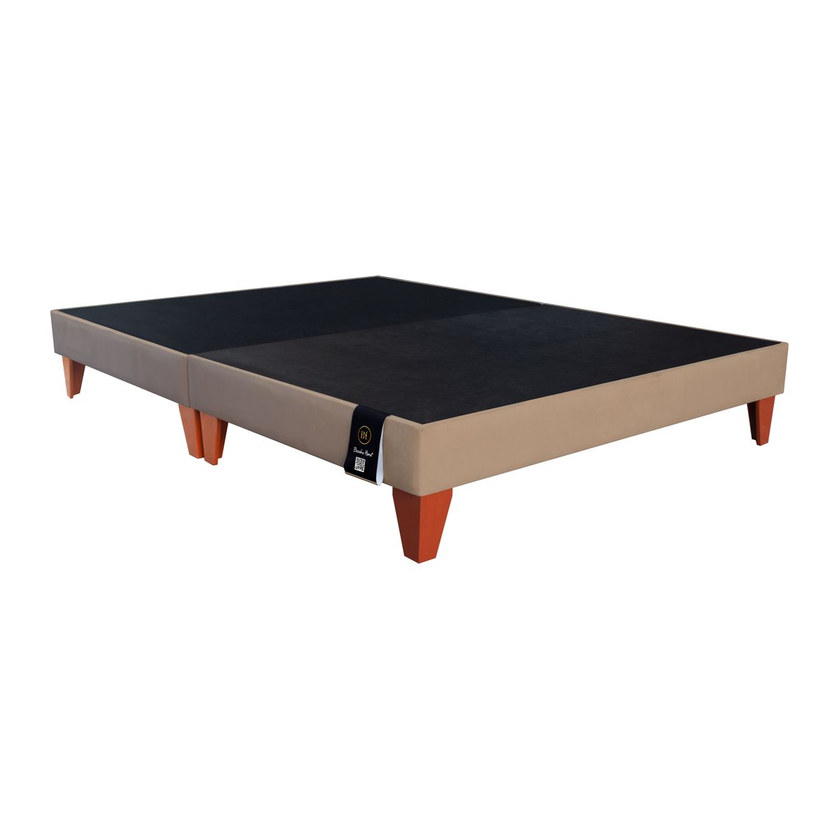 BARAKA HOME - Base de Cama Luton Slim Queen - Beige Claro