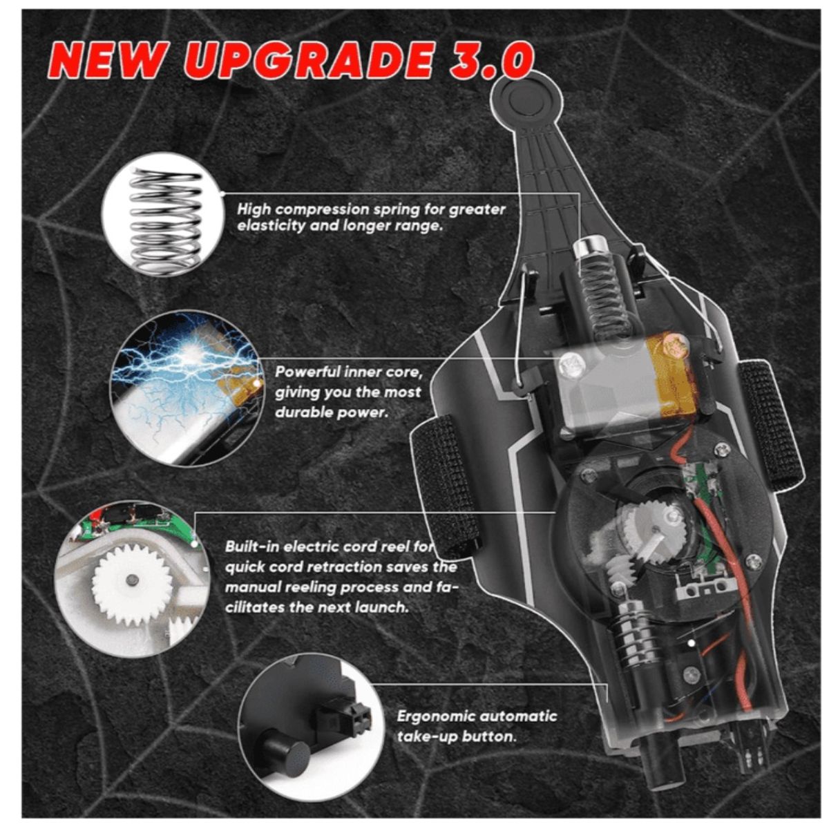 GENERICO - Lanzador de telaraña para niños telaraña eléctrica