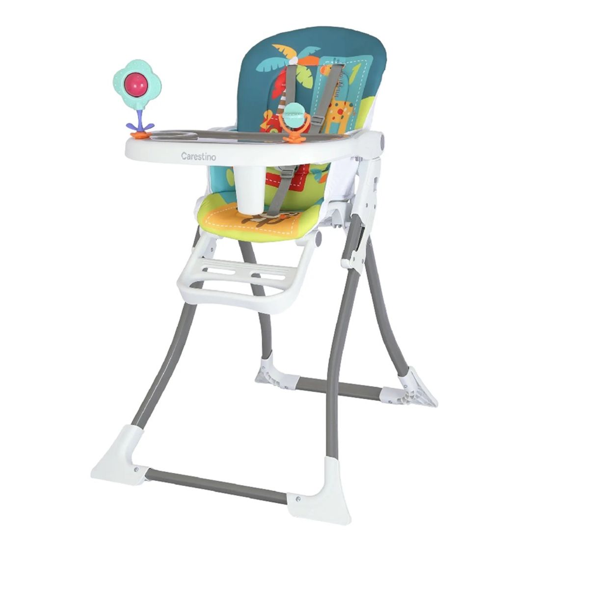 CARESTINO - Silla de Comer Plegable «RIO» Azul