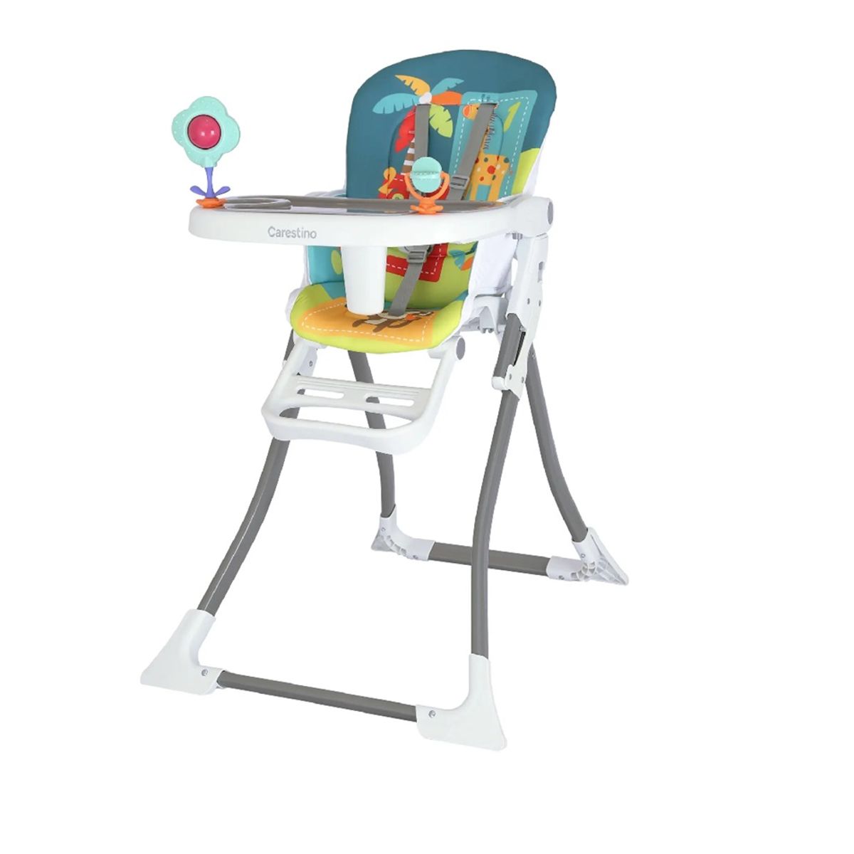 CARESTINO - Silla de Comer Plegable «RIO» Azul