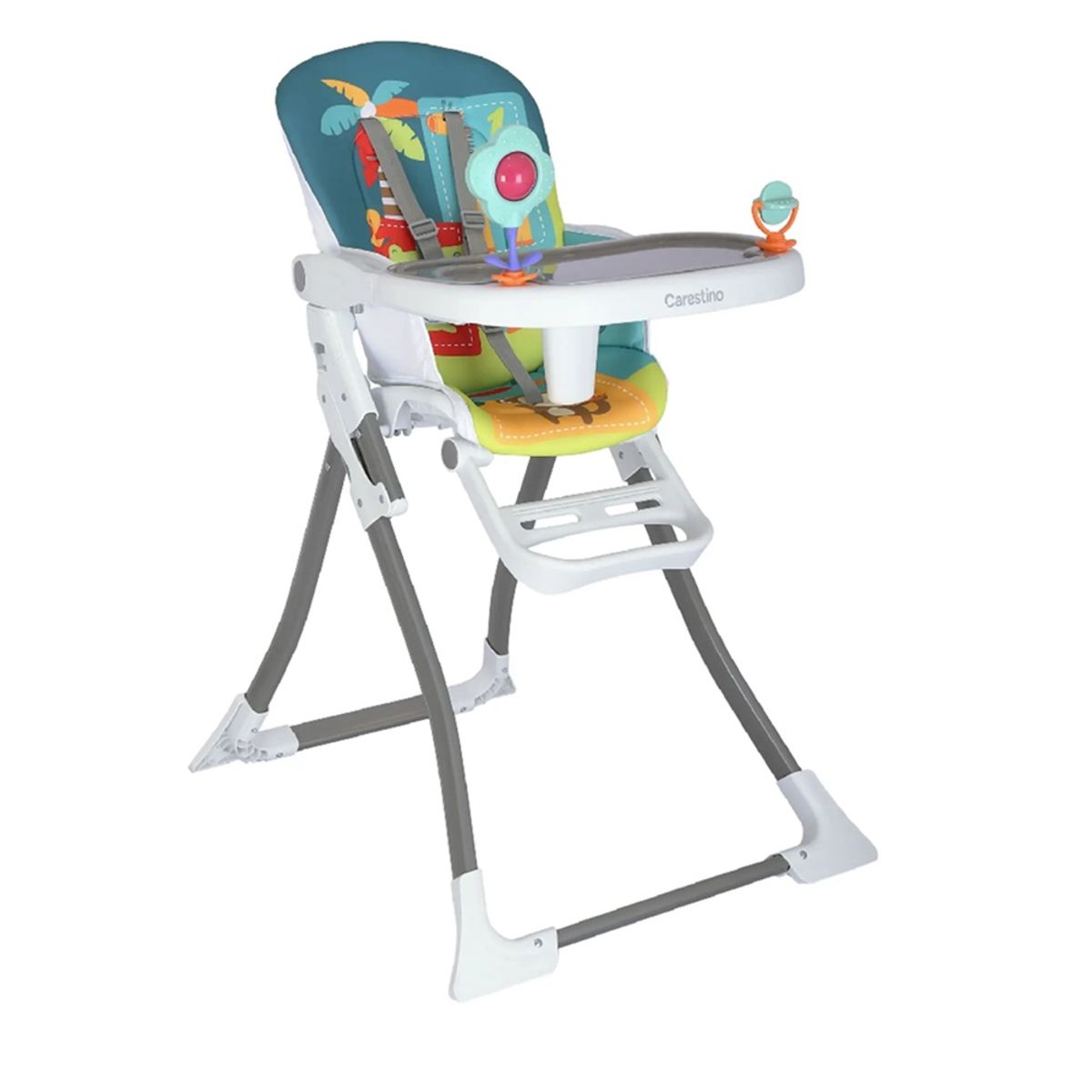 CARESTINO - Silla de Comer Plegable «RIO» Azul