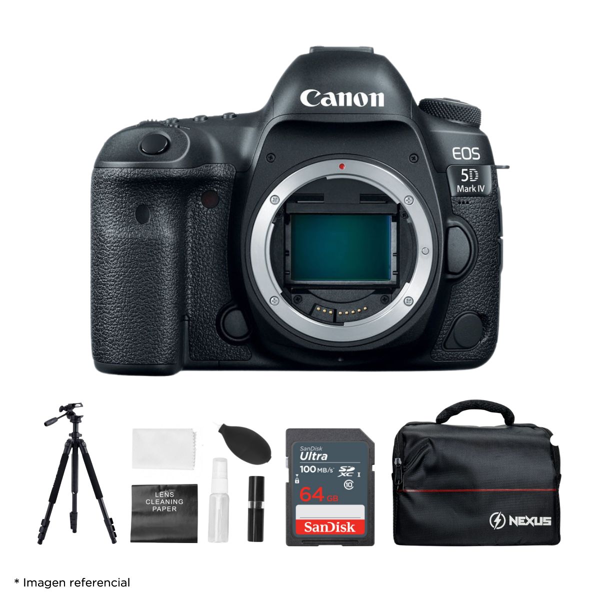 CANON - Cámara Canon EOS 5D Mark IV Cuerpo Solo + Kit Ultimate de Accesorios