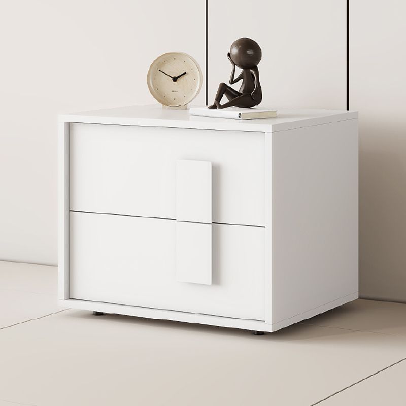 GENERICO - Velador Esparta 2 Cajones - Blanco