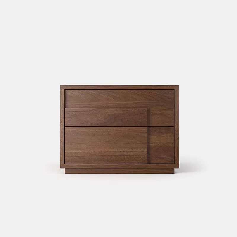 GENERICO - Velador Ítaca 2 Cajones - Marrón