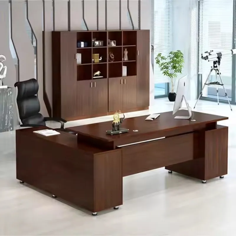 DMUEBLES - DM ESCRITORIO EJECUTIVO/GERENCIA LYBERTY 180 CM - NOGAL CLARO - MADERA