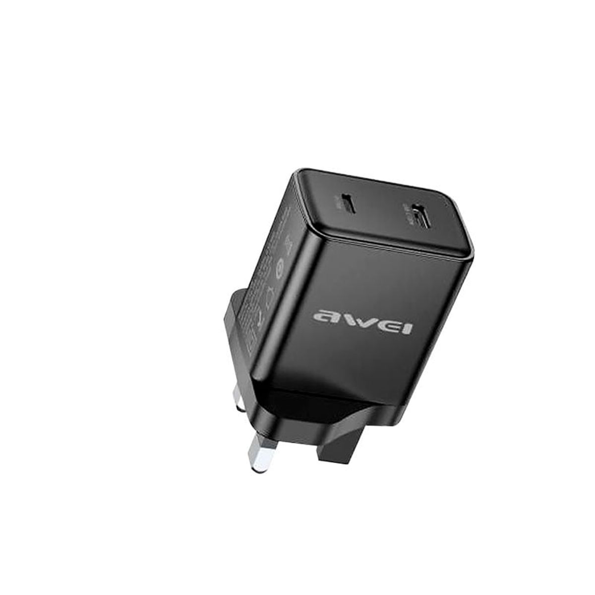 AWEI - CARGADOR AWEI PD62-CC 20W TIPO-C + USB NEGRO