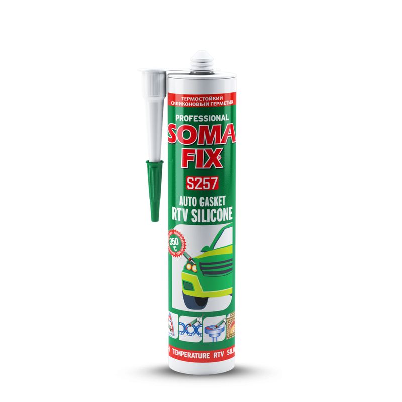 SOMAFIX - SILICONA RTV ROJO S257