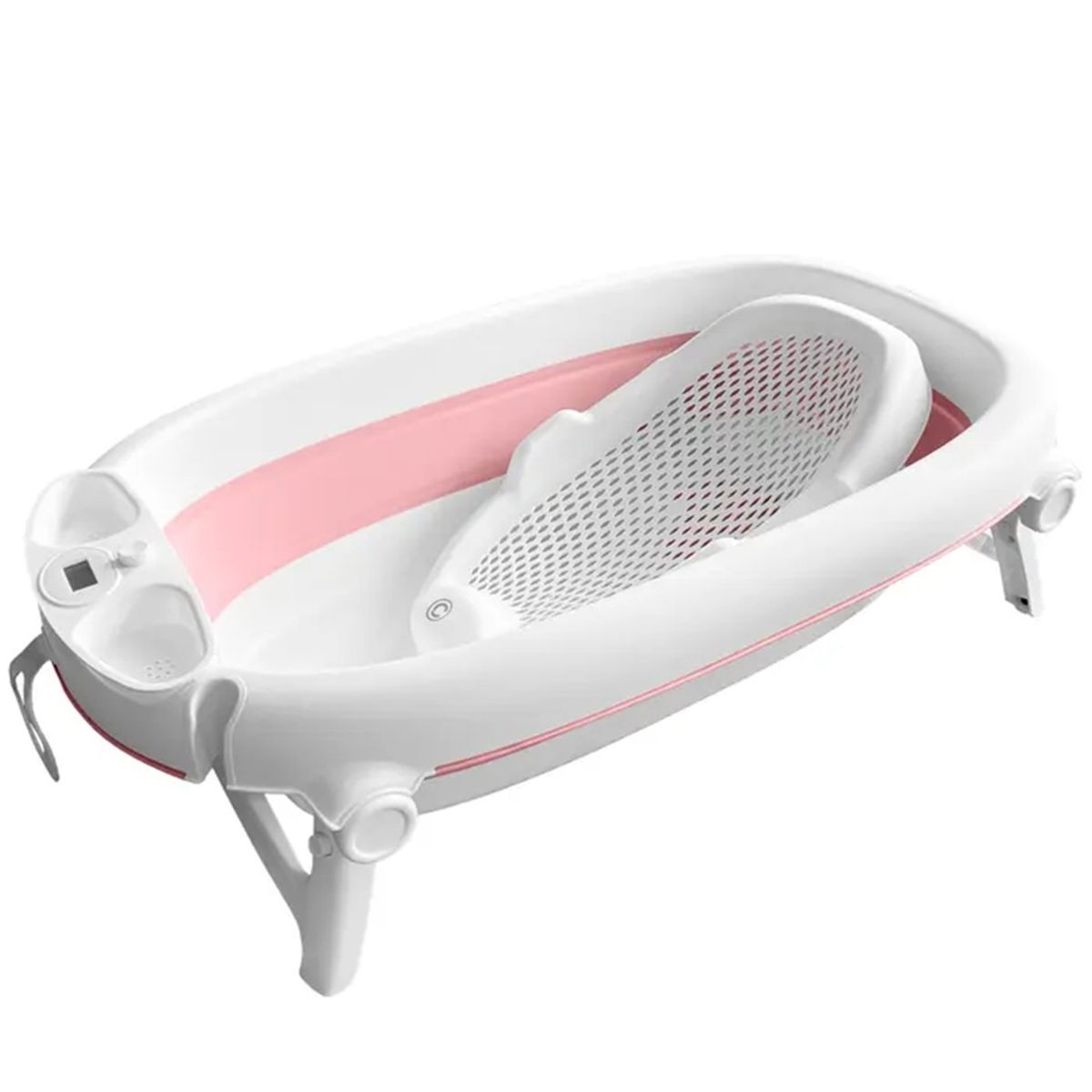 Bañera Plegable con Sorporte Hawaii Rosado, marca CARESTINO - Foto Principal