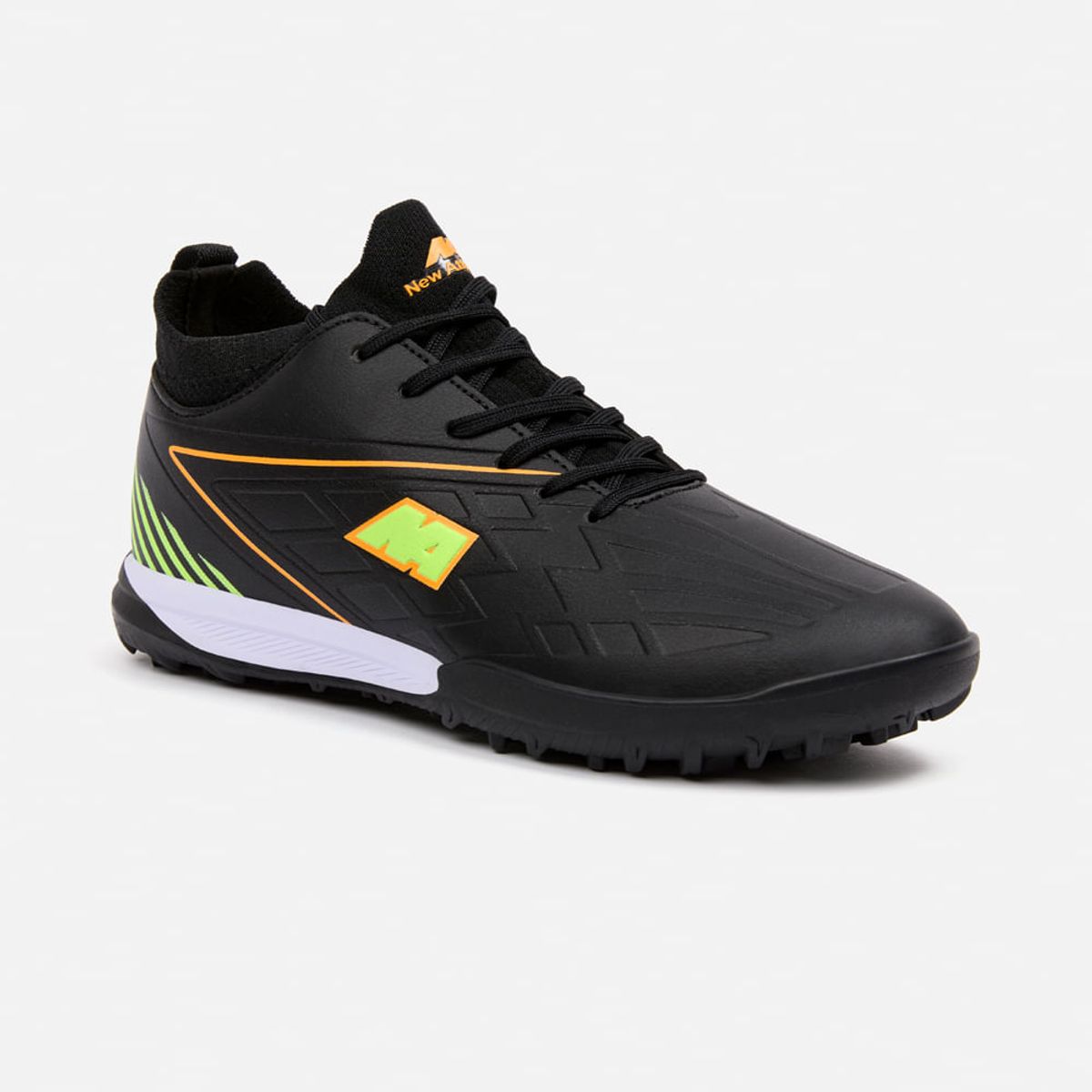 NEW ATHLETIC - Zapatillas New Athletic Football Frex110 Negro Con Naranja Hombre