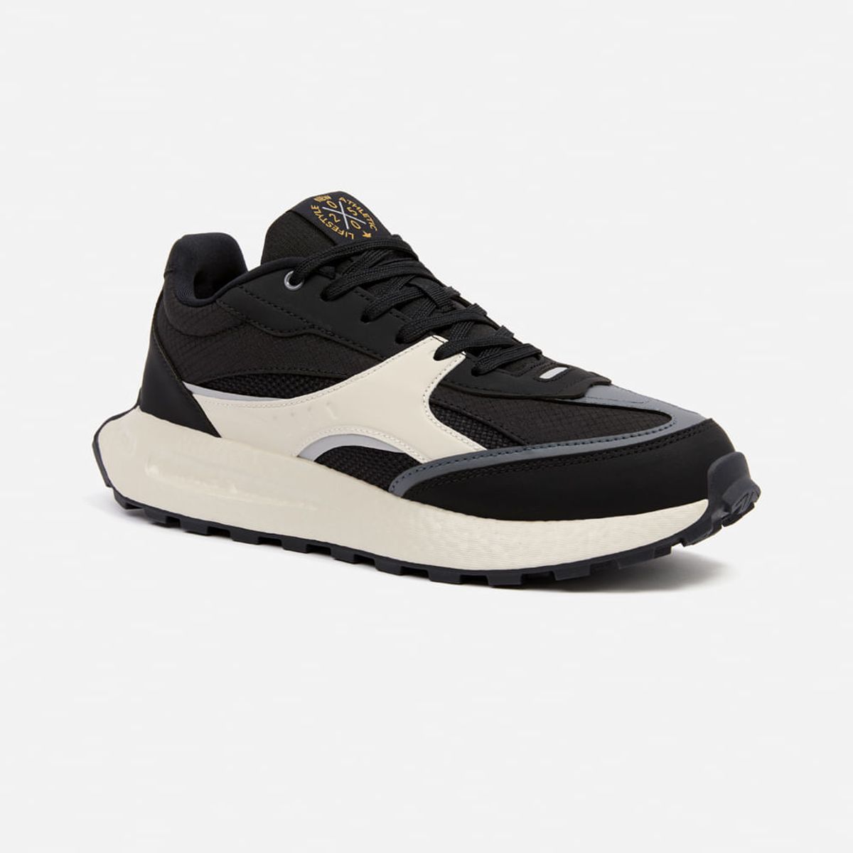 NEW ATHLETIC - Zapatillas New Athletic Lifestyle Dynamic151 Negro Con Crema Hombre